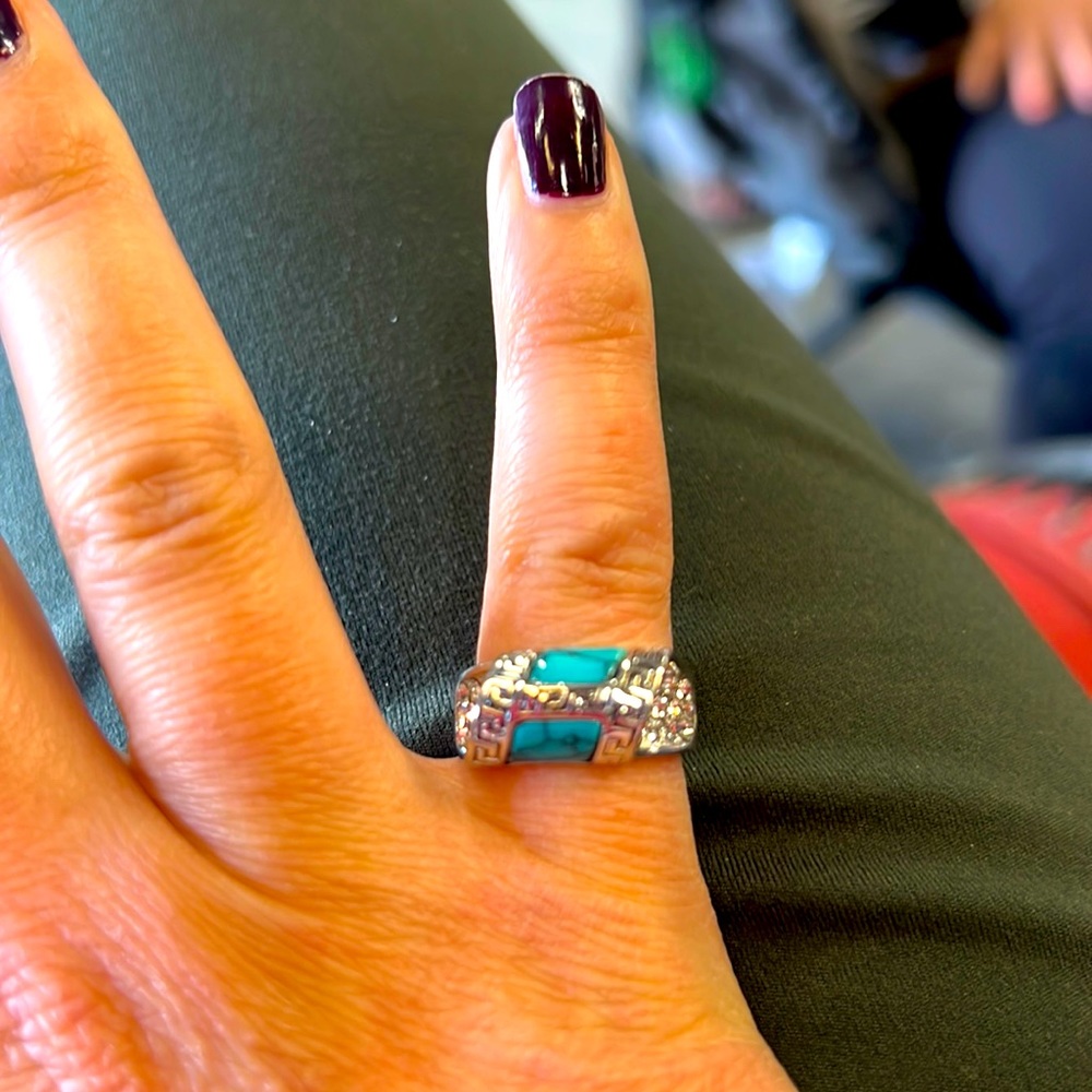 turquoise ring.